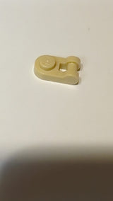 NEU 1 x 1 Teller, rund mit Stangengriff beige