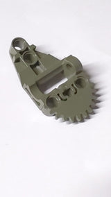 Technik Zahnrad Gearbox Hälfte altdunkelgrau