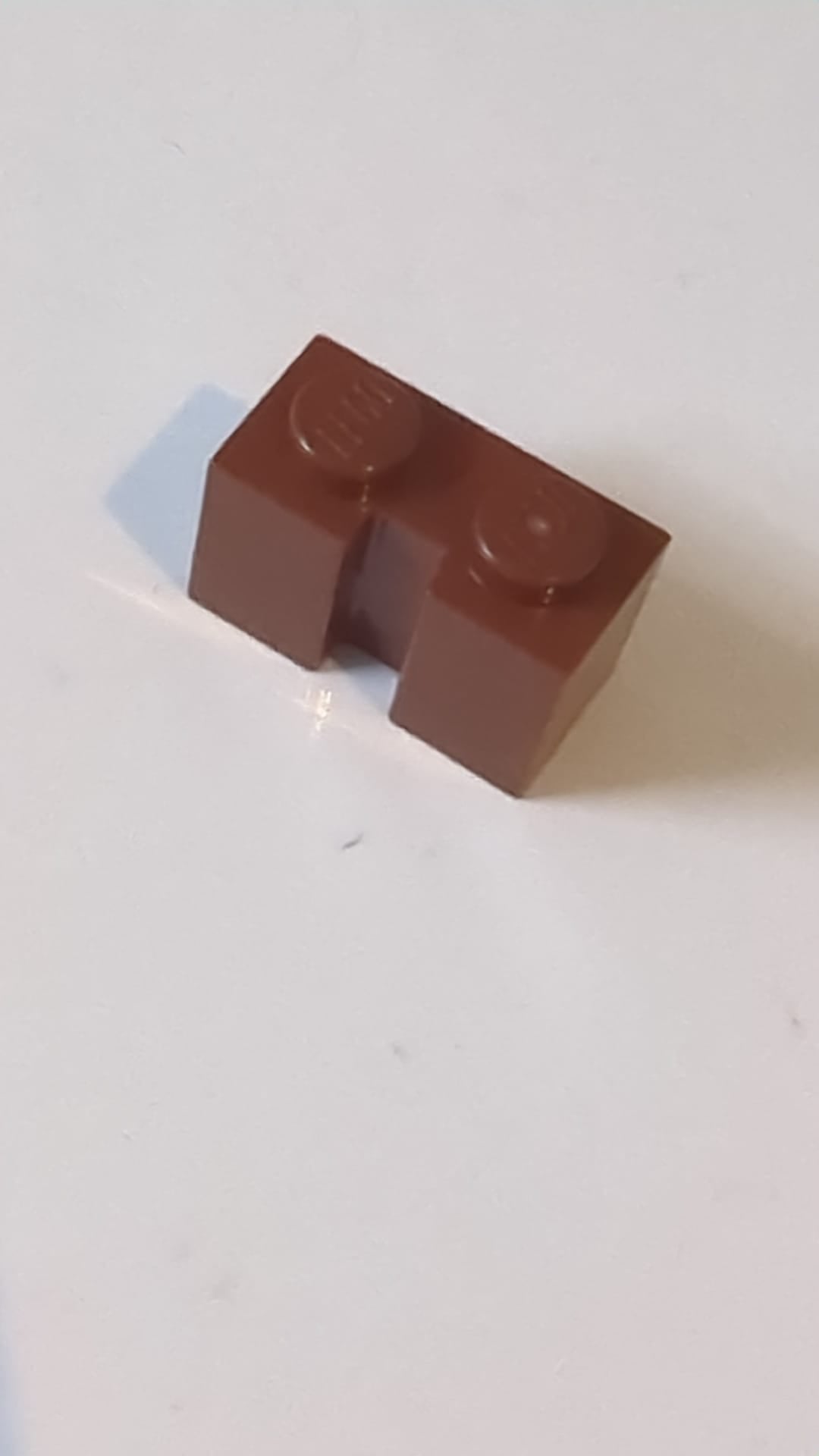 1x2 Stein Modifiziert mit Kanal neubraun