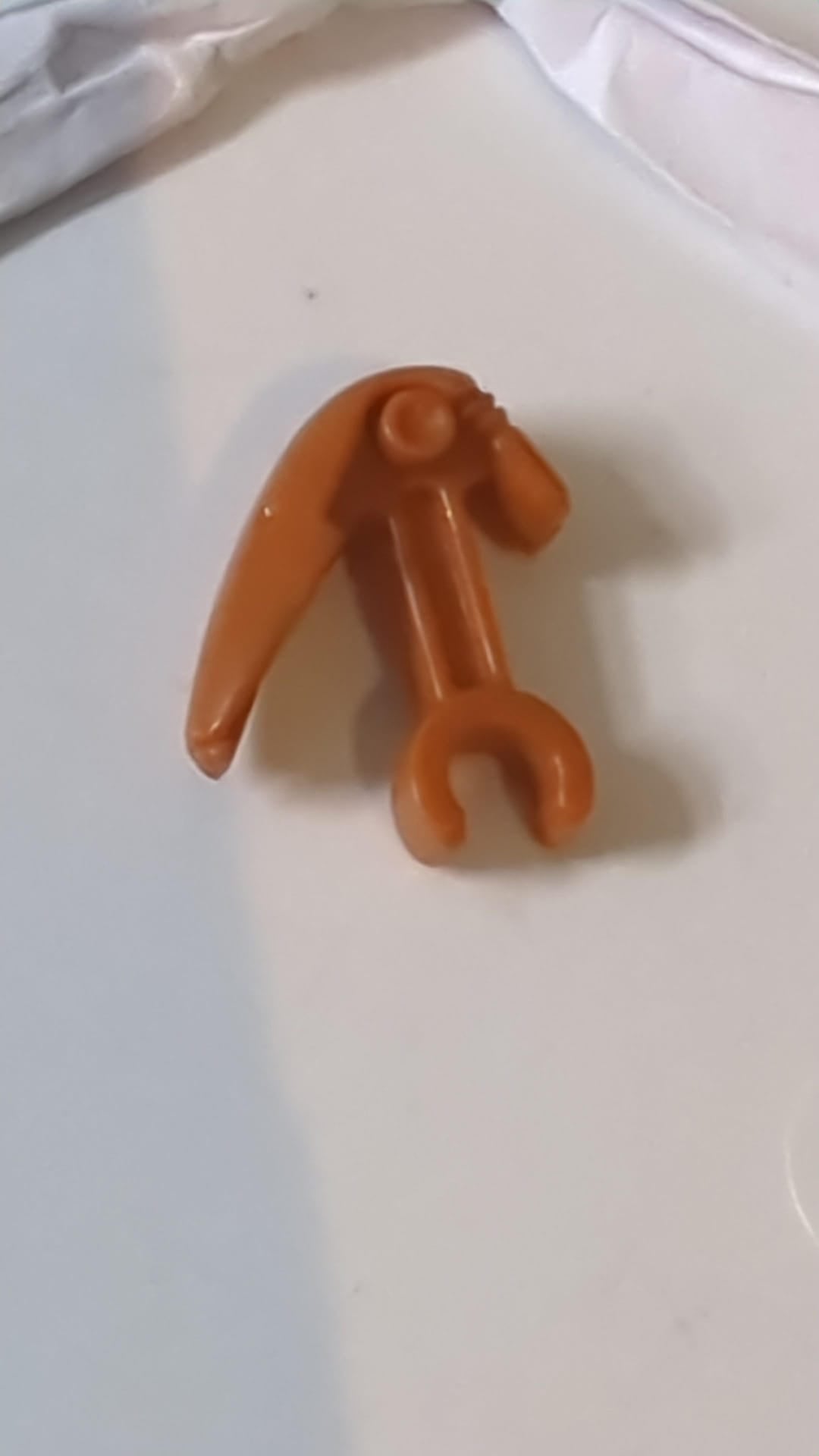 Minifigur, Kopf, Modifizierter mechanischer Standard-„SW-Kampfdroide“ dunkelorange