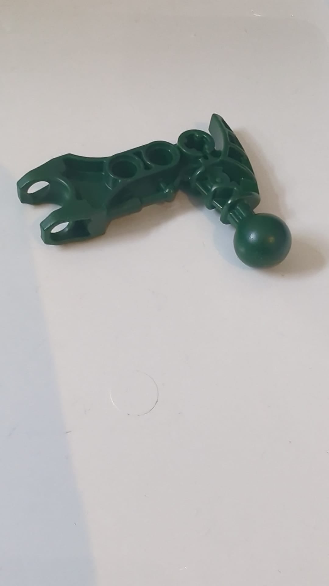 Bionicle-Arm Av-Matoran mit Kugelgelenk und Kugelpfanne dunkelgrün