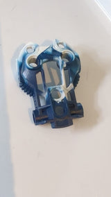 Bionicle Toa Inika Schulterpanzer mit marmoriertem weißen Muster dunkelblau