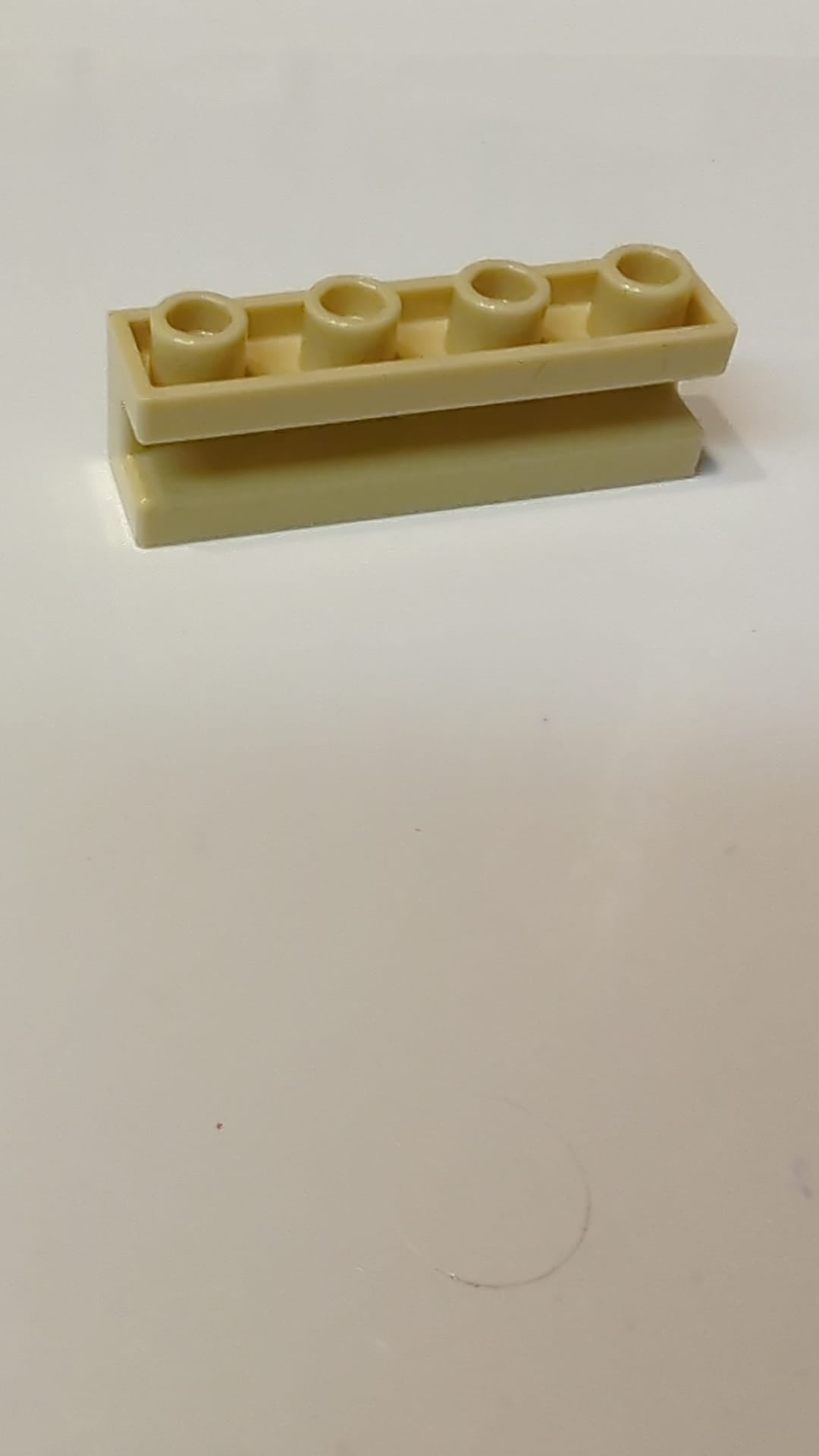 NEU Stein 1 x 4 modifiziert mit Nut beige