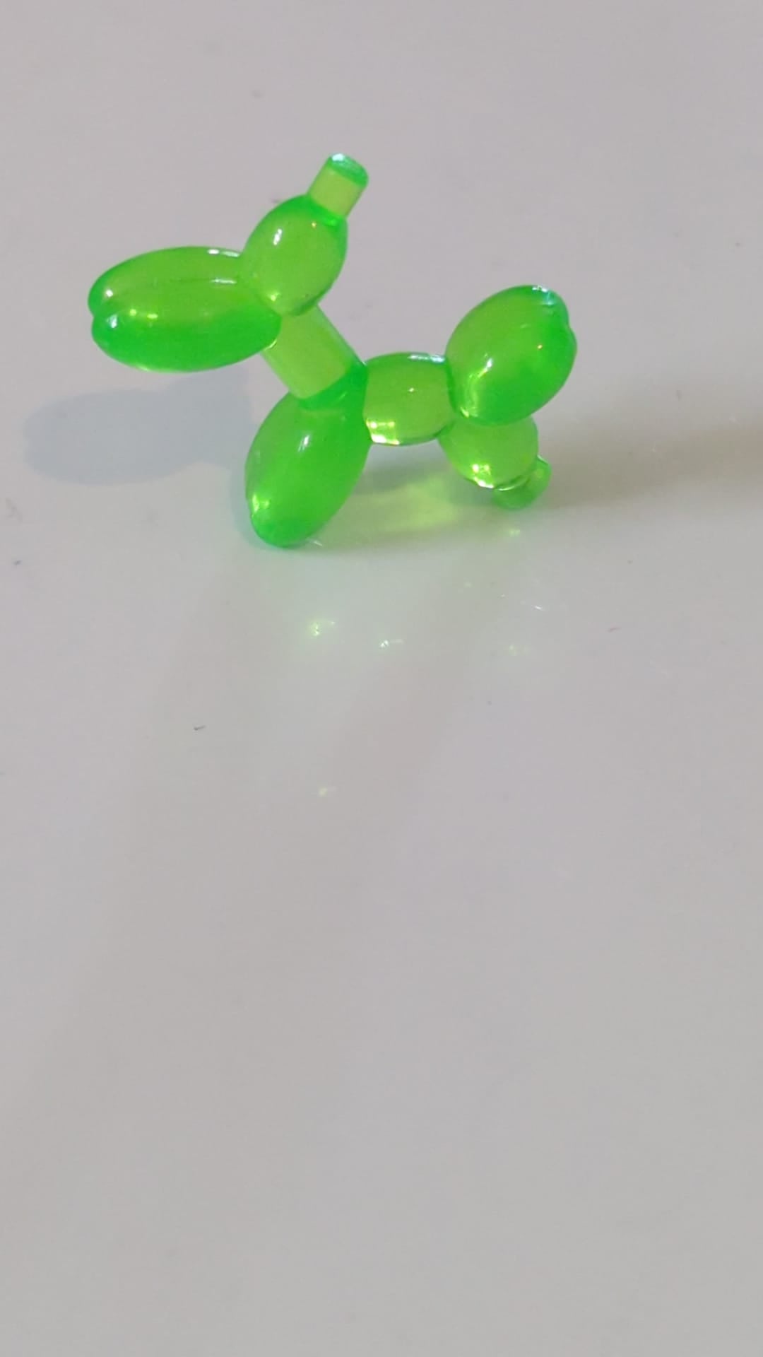 Minifigur, Utensil Ballontier, Hund transparent mediumgrün