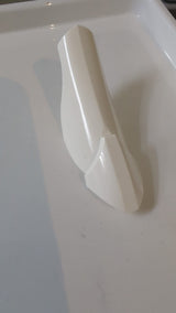 Große Figurenrüstung, Beinschutz mit Kugelgelenk weiß