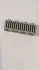 1x4 Stein mit schwarzem Gitter und 15 vertikalen Linienmuster althellgrau