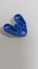 3x3 Technik Achs- und Pinverbinder mit Pin-Loch blau