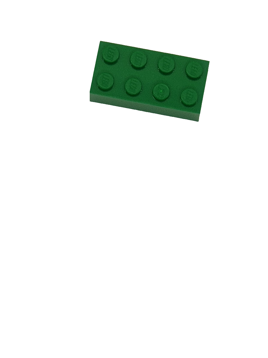 NEU Stein 2 x 4 grün
