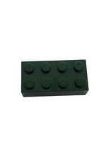 NEU Brick 2 x 4 dunkelgrün dark green