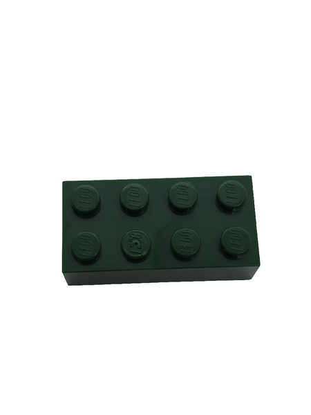 NEU Brick 2 x 4 dunkelgrün dark green