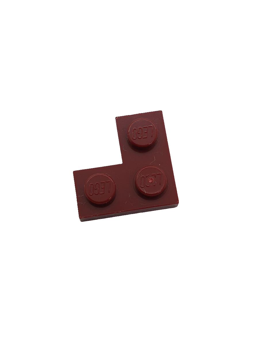 NEU Platte 2 x 2 Ecke dunkelrot