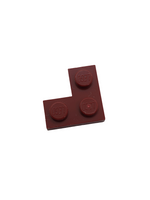 NEU Plate 2 x 2 Corner dunkelrot dark red