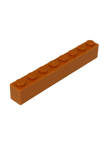 NEU Brick 1 x 8 dunkelorange dark orange