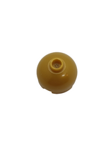 NEU Brick, Round 2 x 2 Dome Top with Bottom Axle Holder - Hollow Stud pearlgold pearl gold