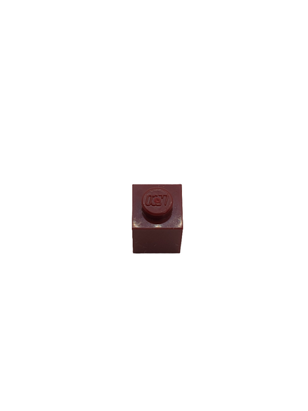 NEU Brick 1 x 1 dunkelrot dark red