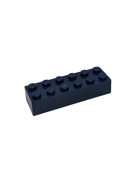 NEU Brick 2 x 6 dunkelblau dark blue