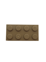 NEU Brick 2x4 dunkelbeige dark tan