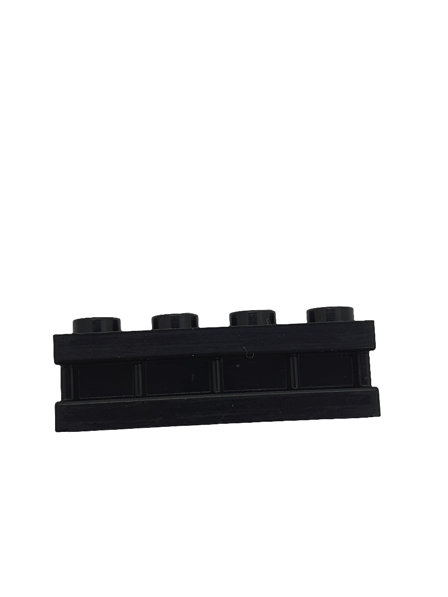 NEU Brick, Modified 1 x 4 with Groove schwarz black