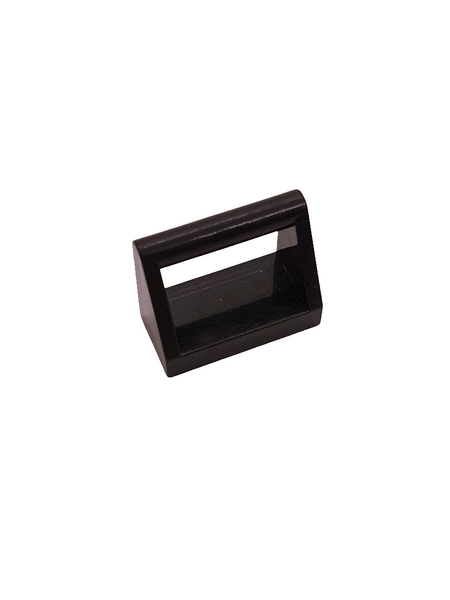 NEU Tile, Modified 1 x 2 with Bar Handle schwarz black