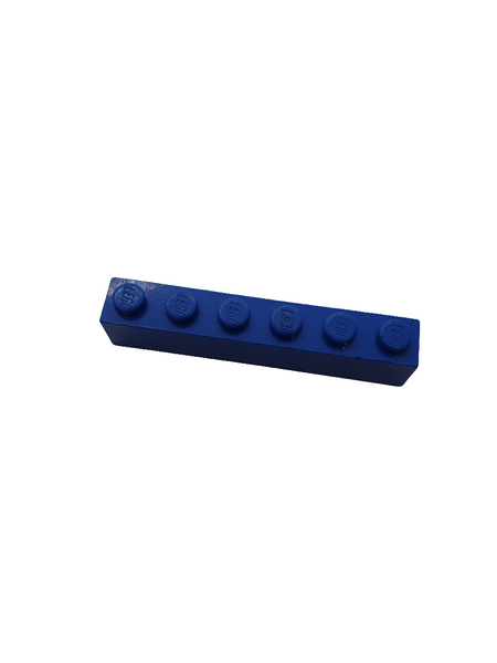 NEU Brick 1 x 6 blau blue