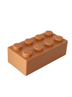 NEU Brick 2 x 4 nougat medium nougat