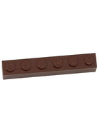 NEU Brick 1x6 neubraun reddish brown