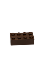 NEU Brick 2 x 4 dunkelbraun dark brown