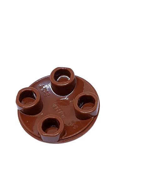 NEU Plate, Round 2 x 2 with Rounded Bottom (Boat Stud) neubraun reddish brown