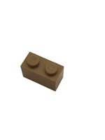 NEU Brick 1x2 dunkelbeige dark tan