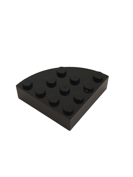 NEU Brick, Round Corner 4 x 4 Full Brick schwarz black