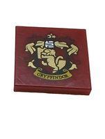 2x2 Fliese bedruckt with HP 'GRYFFINDOR' House Crest Pattern dunkelrot dark red