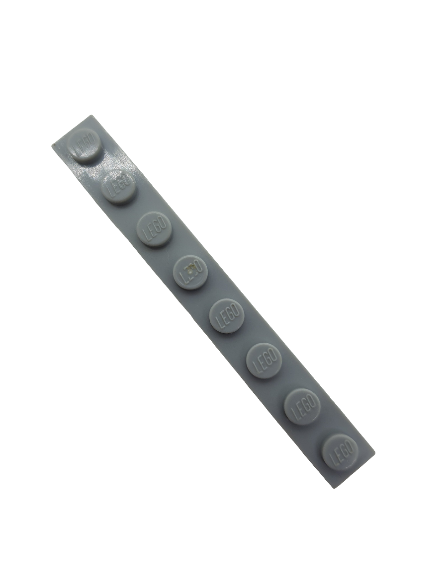 NEU Platte 1 x 8 neuhellgrau