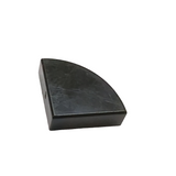 NEU Fliese, Rund 1 x 1 Viertel schwarz