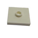 NEU Plate, Modified 2x2 with Groove and 1 Stud in Center (Jumper) weiss white
