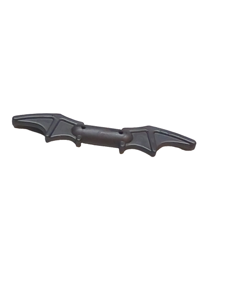 Minifigur, Waffe Batman Batarang (2 Fledermausflügel mit Balken in der Mitte) pearlsilber flat silver