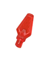 Minifigure, Weapon Spear Tip transparent neonorange trans-neon orange