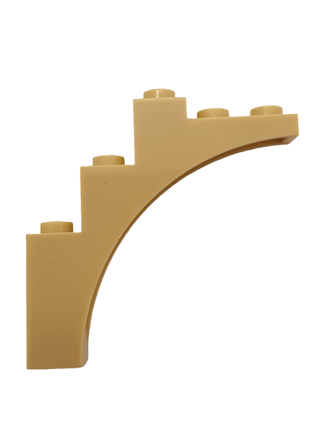 1x5x4 Halbbogenstein ohne Support (Continuous Bow) beige tan