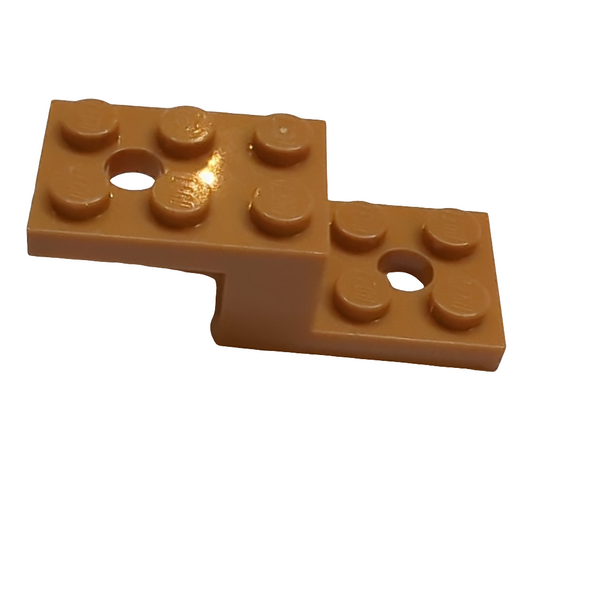 5x2x1 1/3 Winkelstein mit 2 Löchern medium nougat medium nougat