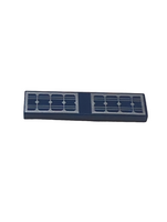 1x4 Fliese bedruckt mit Solar Panels Pattern dunkelblau