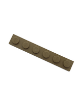NEU Platte 1 x 6 dunkelbeige