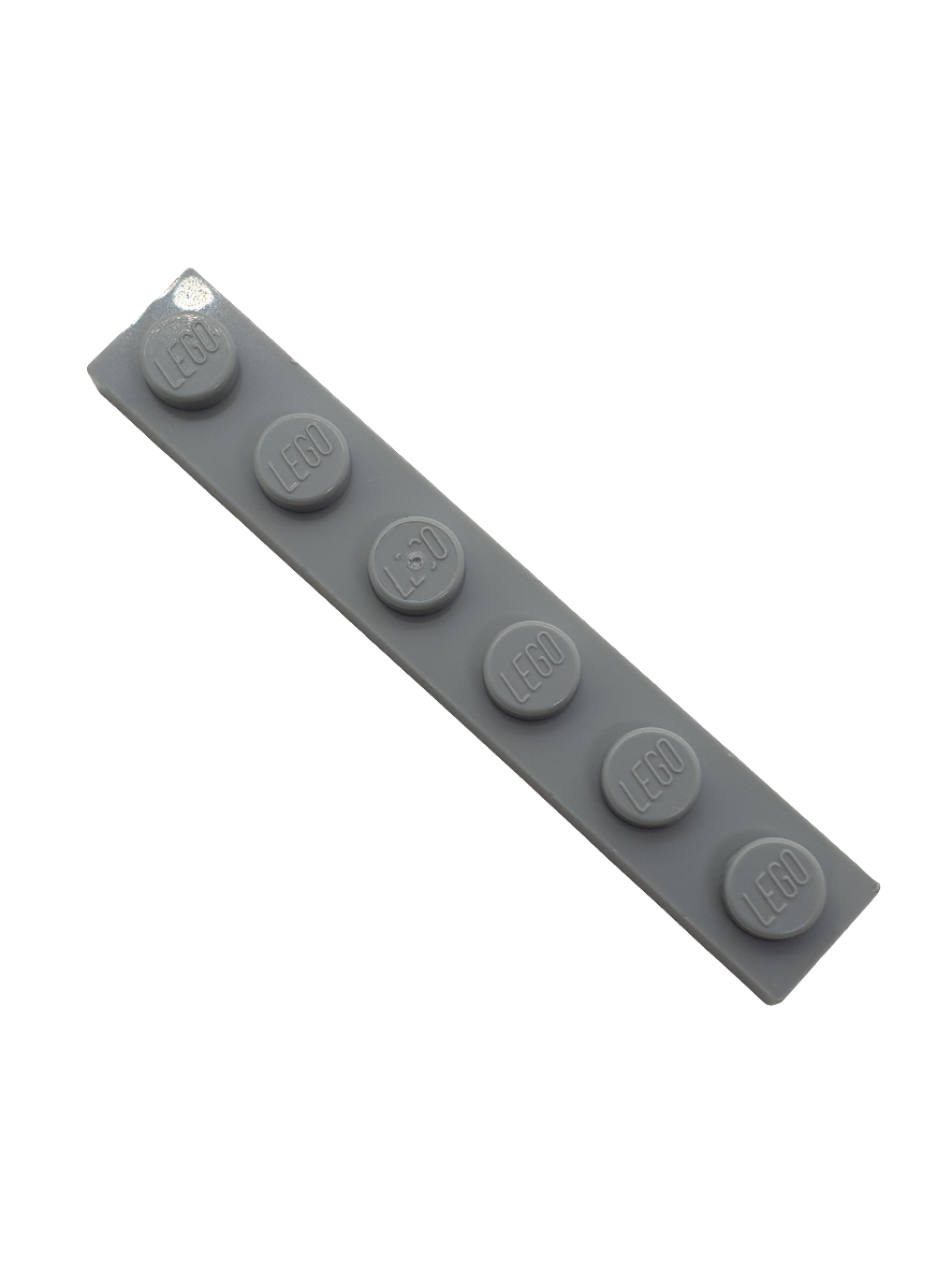 NEU Platte 1 x 6 neuhellgrau