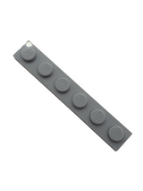 NEU Platte 1 x 6 neuhellgrau