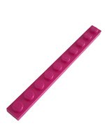 1x10 Platte magenta