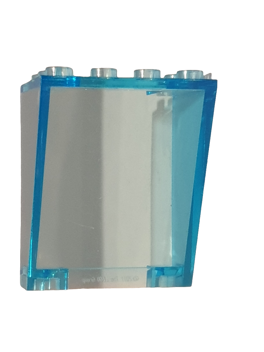 NEU Windschutzscheibe 3 x 4 x 4 Inverted, Abgerundet oben, Ausschnitt unten transparent hellblau