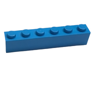 NEU Brick 1 x 6 dunkelazur dark azure