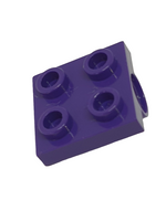 2x2 Achsplatte mit 1 Pinloch (gebrochener Support) lila dark purple