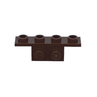 1x2 1x4 Winkelplatte Snot Konverter, nicht abgerundete Ecken, altbraun brown