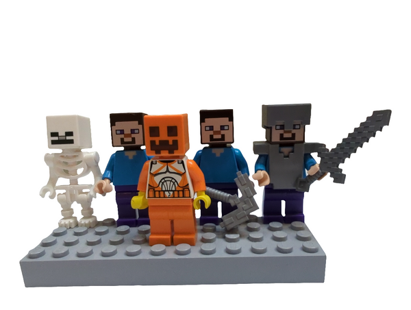 Bunte Tüte mit diesen 5 Minifiguren aus dem Bereich Minecraft min03