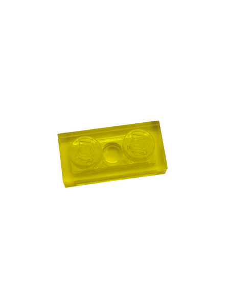 1x2 Platte transparent gelb