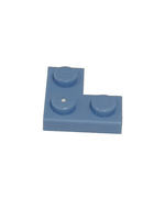 2x2 Eckplatte mittelblau